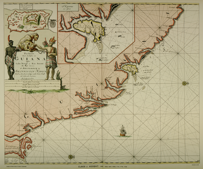 Frontières entre le Brésil et la Guyane française. Atlas contenant un choix de cartes antérieures au traité conclu à Utrecht le 11 avril 1713  C. J. Vooght