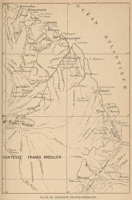 Le différend franco-brésilien relatif à la délimitation des Guyanes  E. Rouard de Card. 1897