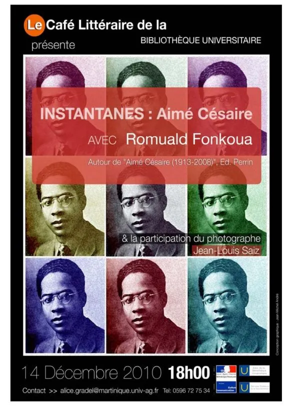 Couverture de la revue Café littéraire de la BU de Martinique « Instantanés : Aimé Césaire » 
