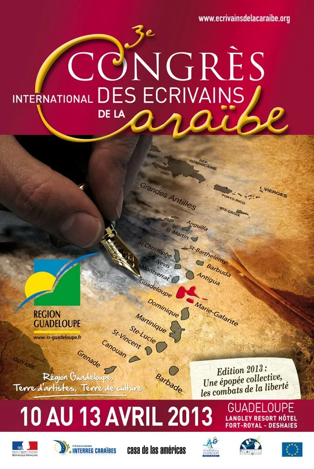 Affiche du congrès international des écrivains de la Caraïbe