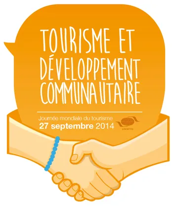 Logo Tourisme et développement communautaire représentant une poignée de mains
