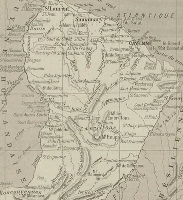 Carte de la Guyane française