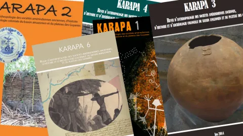 Couvertures des six numéros de la revue « Karapa »