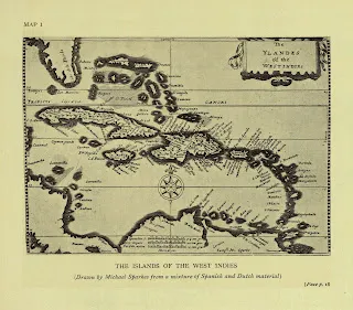 Carte : "The Islands of the West Indies"